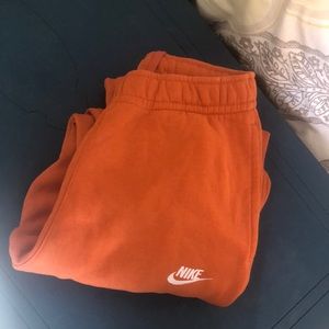 Nike sweatpants orange